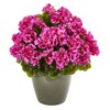 Nearly Natural 17-in Geranium Artificial Plant UV Resistant (Indoor/Outdoor) - 2 of 4