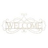 Metal Cutout- Welcome Decorative Wall Sign-3D Word Art Home Accent Décor-Perfect for Modern Rustic or Vintage Farmhouse Style by Lavish Home - 2 of 4