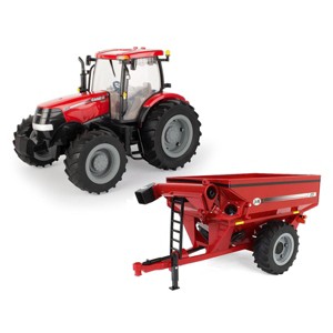 1/16 Case IH Puma 180 Tractor & Red J&M 875 Grain Cart Set, ERTL Big Farm 46072-46215-Set - 1 of 4