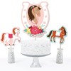 Big Dot of Happiness Run Wild Horses - Pony Birthday Party Centerpiece Sticks - Table Toppers - Set of 15 - 3 of 4