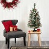Nearly Natural 3-ft Frosted Swiss Pine Artificial Christmas Tree with 50 Clear LED Lights and Berries - 4 of 4