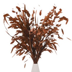Unique Bargains Dried Grass Chasmanthium Oat Home Decor Flower Bouquet 1 Pc - 1 of 4