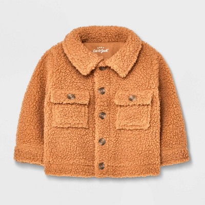 Baby Faux Shearling Jacket - Cat & Jack™ Light Brown 12M