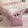 NicBex Twin/Full Size Upholstered Platform Bed with Cartoon Ears Shaped Headboard and  2 Storage Stools for Kids Teens Adults - 4 of 4