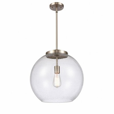 Athens - 1 Light Pendant In Industrial Style-16.38 Inches Tall and 15.75 Inches Wide