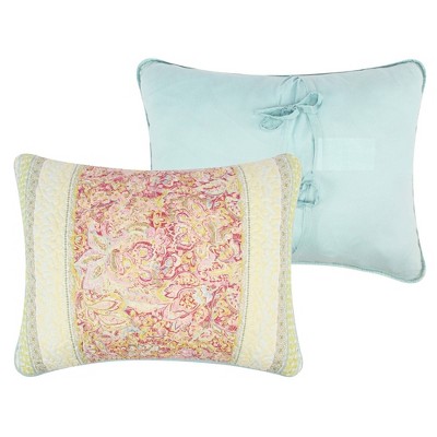 Greenland Home Fashions 3pc Queen Palisades Modern Floral Bedding Set: Microfiber, Cotton Fill, Woven Texture, Machine Washable — фото 4