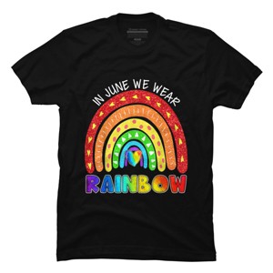 Adult Design By Humans In June We Wear Rainbow Pride By Belugastore T-Shirt - 1 of 2