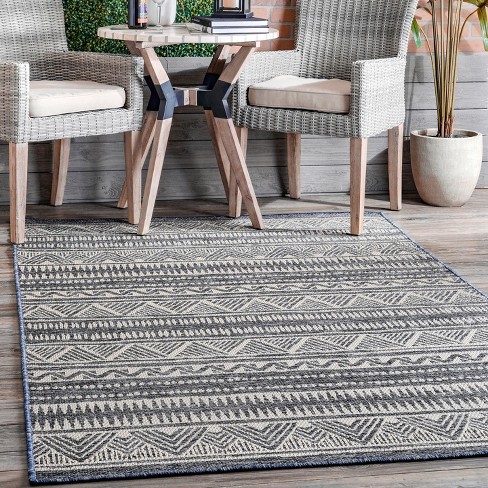 Nuloom Maia Striped Tribal Indoor Outdoor Area Rug Target