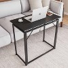 NicBex Folding Desk Reading Table with Footpad,Versatile Desk table,End Table&Bedside Table,Portable Desk for Living Room,Bedroom&Study,Black - 3 of 4