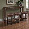 Mshliw 4 Piece Bar Table Set with 3 Upholstered Bar Stools Solid Wood Counter Height Dining Table Set for Living Room and Dining Room - 3 of 4