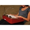 Sofia + Sam Memory Foam Lap Desk with USB Light - Burgundy - 4 of 4