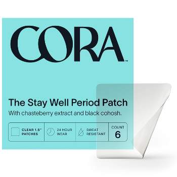 Cora Hormone-Free Herbal Patch for Menstrual Cramp Relief - 6ct
