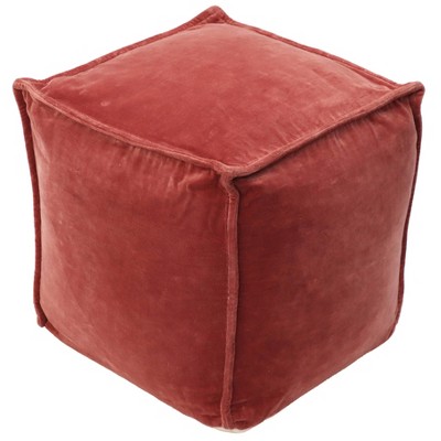 Wellford Faux Leather Woven Cube Brown - Threshold™