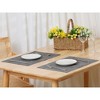 Unique Bargains Dining Table Durable Woven Vinyl Placemats 18 x 12 Inches 6 Pcs - 2 of 4