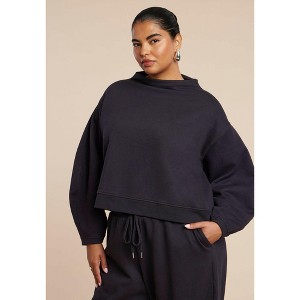ELOQUII Elements Funnel Neck Sweatshirt - 1 of 2