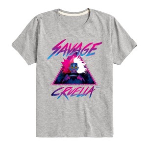 Boys' - Disney Villains - Cruella Savage Short Sleeve Graphic T-Shirt - 1 of 4