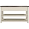 ACEPANO 50 in. W Retro Design Console Table with Two Open Shelves-Beige - 3 of 4