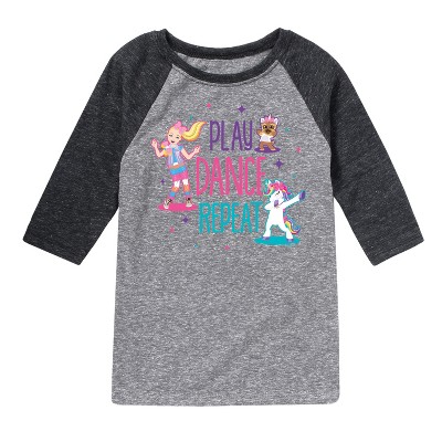 Boys' JoJo Siwa Play Dance Repeat  - Athletic Heather/Heather Black - X-Large