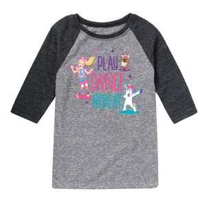 Boys' JoJo Siwa Play Dance Repeat  - Athletic Heather/Heather Black - X-Large - 1 of 4
