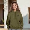 Dalix Butterfly Embroidery Washed Hoodie Sweatshirt Hoodie Fleece Relaxed Fit Lounge Womens - 4 of 4