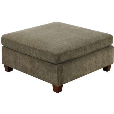 Contemporary 1pc OTTOMAN Tan Color Chenille Fabric Modular Corner wedge Sofa Living Room Furniture