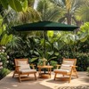 Hyleory 10FT Market Umbrella for All Seasons, 6 Iron Core Ribs, Size: 120" x 96" - 2 of 4