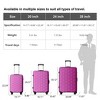 YONWAY 3 Piece Luggage Set, Travel Lightweight Suitcases with Rolling Wheels & TSA lock, Carry on Luggages for Business, Trip - 3 of 4