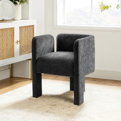Elias Modern Dining Chair with Three-legged Design for Dining Rooms, Offices, Living Rooms, and Bedrooms | ARTFUL LIVING DESIGN