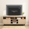 Wooden TV Stand for 70 Inch Screens, Fluted Design Entertainment Center with Storage for Bedrooms and Living Rooms - 4 of 4