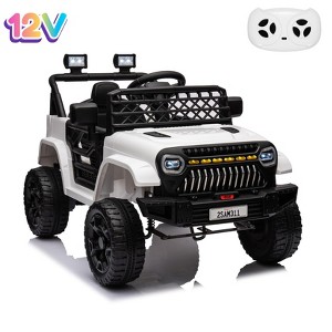 Jojoka  12V Electric Ride-On Truck for Kids with Remote Control, Dual Motors, 2 Speeds, Music Player, LED Lights, Ride on Toys for Ages 2-6 - 1 of 4