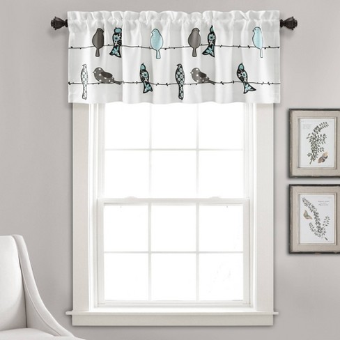 Flamingo Bird Window Valance Curtain in Your Choice of Colors 