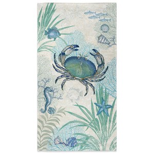 Laural Home Blue Crab Beach Towel - Blue - 1 of 1