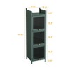 NicBex 3/4-Tier Glass Door Bathroom Cabinet with 4/5-tier Storage,Modern Bathroom Floor Cabinet,Freestanding Storage Cabinet for Bath/Living - 3 of 4