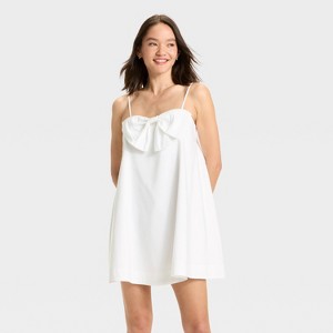 Women's Mini Bow Shift Dress - A New Day™ - 1 of 3