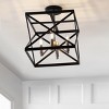 Matias Flush Mount - FLU4029 - Black - Safavieh - 4 of 4