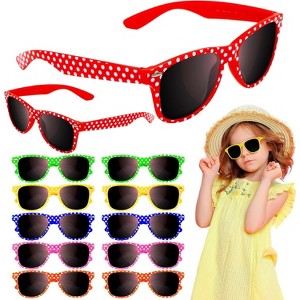 4E's Novelty Kids Sunglasses Bulk – Neon Party Favors for Boys & Girls Ages 4-12 with UV Protection - 1 of 4
