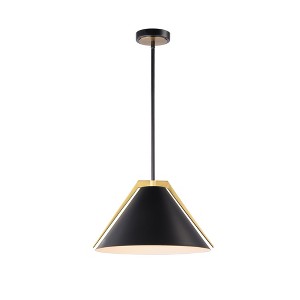 Artcraft Lighting Baltic 1 - Light Pendant in  Black/Brushed Brass - 1 of 4