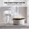 Desktop Range Hood with Removable Oil Cup, 360° LED Lighting, 4 Speed Fan, 4.22 m/s Airflow, Portable Kitchen Exhaust Fan for Indoor BBQ, Hot Pot - 4 of 4