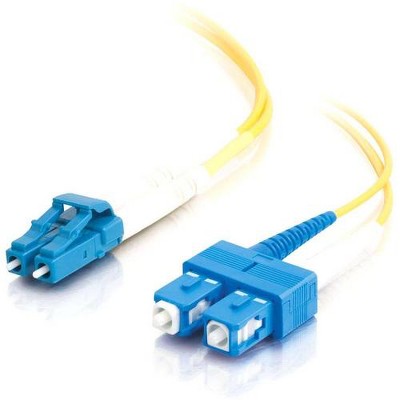 C2G-3m LC-SC 9/125 OS1 Duplex Singlemode Fiber Optic Cable (TAA Compliant) - Yellow - 3m LC-SC 9/125 Duplex Single Mode OS2 Fiber Cable TAA - Yellow