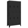 vidaXL Locker Cabinet Anthracite Steel 35.4 x 17.7 x 70.9 in - 2 of 4
