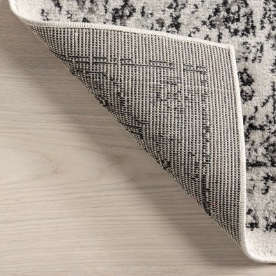 Minta Gray Vintage Reversible Rectangular Area Rug