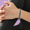 SOHI Women's Emerald Green Stripe Tennis Bracelet - 4 of 4