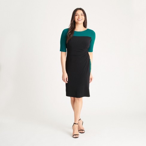 Chaps colorblock sheath clearance dress