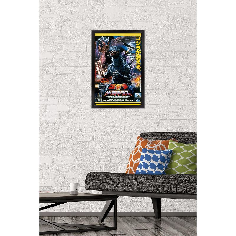 Trends International Godzilla - Godzilla vs. Megaguirus One Sheet Framed Wall Poster Prints, 2 of 7