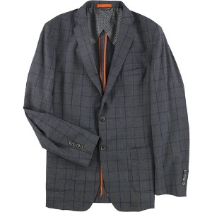 Tallia Mens Windowpane Two Button Blazer Jacket - 1 of 1