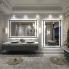 Apmir Super Bright Front & Back LED Lighted Anti-Fog Aluminum Alloy Framed Tempered Glass Bathroom/Vanity Mirror with ETL & 3-Year Warranty - 3 of 4