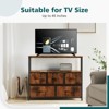 GlasFlength TV Stands and Consoles, Tall Dresser Fabric Storage Tower, Wood Top for Kid Room, Closet, Entryway, Nursery, Brown 38"*11.8"*30.7" - 4 of 4