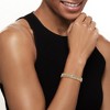 Ross-Simons Sterling Silver and 18kt Gold Over Sterling Cuban-Link and Bead Bracelet - 2 of 3