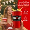 Red Cup Living 32Oz Tumbler Cups Set of 4, Insulated Reusable Plastic Drinking Glasses for Hot & Cold Drinks, Coffee Tumbler, Summer Cup - 4 of 4