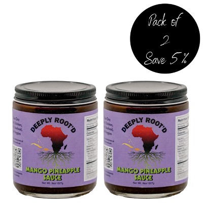 Mango Pineapple Sauce | 8 oz | Pack of 2 | Deeply Root'd